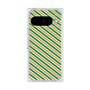 プレミアムスクエアケース［ Small Stripe - Green × Orange ］