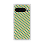 プレミアムスクエアケース［ Small Stripe - Green × Orange ］