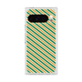 プレミアムスクエアケース［ Small Stripe - Green × Orange ］