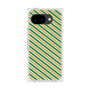 プレミアムスクエアケース［ Small Stripe - Green × Orange ］