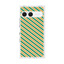 プレミアムスクエアケース［ Small Stripe - Green × Orange ］
