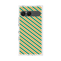 プレミアムスクエアケース［ Small Stripe - Green × Orange ］