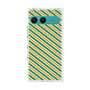 プレミアムスクエアケース［ Small Stripe - Green × Orange ］