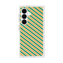 プレミアムスクエアケース［ Small Stripe - Green × Orange ］