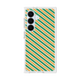 プレミアムスクエアケース［ Small Stripe - Green × Orange ］