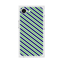 プレミアムスクエアケース［ Small Stripe - Navy × Green ］
