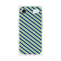 プレミアムスクエアケース［ Small Stripe - Navy × Green ］