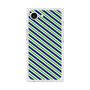 プレミアムスクエアケース［ Small Stripe - Navy × Green ］