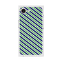 プレミアムスクエアケース［ Small Stripe - Navy × Green ］