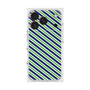 プレミアムスクエアケース［ Small Stripe - Navy × Green ］