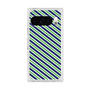 プレミアムスクエアケース［ Small Stripe - Navy × Green ］