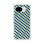 プレミアムスクエアケース［ Small Stripe - Navy × Green ］