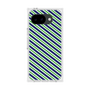 プレミアムスクエアケース［ Small Stripe - Navy × Green ］