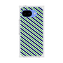 プレミアムスクエアケース［ Small Stripe - Navy × Green ］