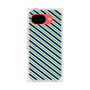 プレミアムスクエアケース［ Small Stripe - Navy × Green ］