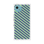 プレミアムスクエアケース［ Small Stripe - Navy × Green ］