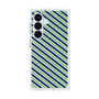 プレミアムスクエアケース［ Small Stripe - Navy × Green ］