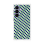 プレミアムスクエアケース［ Small Stripe - Navy × Green ］