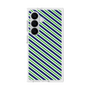プレミアムスクエアケース［ Small Stripe - Navy × Green ］