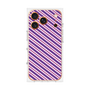 プレミアムスクエアケース［ Small Stripe - Purple × Pink ］