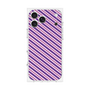プレミアムスクエアケース［ Small Stripe - Purple × Pink ］