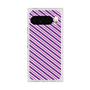 プレミアムスクエアケース［ Small Stripe - Purple × Pink ］