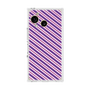 プレミアムスクエアケース［ Small Stripe - Purple × Pink ］
