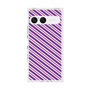 プレミアムスクエアケース［ Small Stripe - Purple × Pink ］