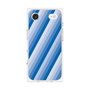 プレミアムスクエアケース［ Middle Stripe - Blue ］