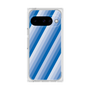 プレミアムスクエアケース［ Middle Stripe - Blue ］