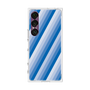 プレミアムスクエアケース［ Middle Stripe - Blue ］