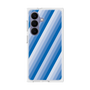 プレミアムスクエアケース［ Middle Stripe - Blue ］