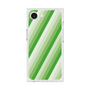 プレミアムスクエアケース［ Middle Stripe - Green ］