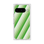 プレミアムスクエアケース［ Middle Stripe - Green ］