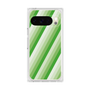 プレミアムスクエアケース［ Middle Stripe - Green ］