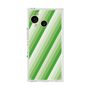 プレミアムスクエアケース［ Middle Stripe - Green ］