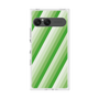 プレミアムスクエアケース［ Middle Stripe - Green ］