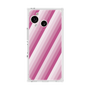 プレミアムスクエアケース［ Middle Stripe - Pink ］
