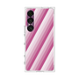 プレミアムスクエアケース［ Middle Stripe - Pink ］