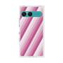 プレミアムスクエアケース［ Middle Stripe - Pink ］