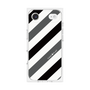 プレミアムスクエアケース［ Big Stripe - Black × Gray ］