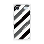 プレミアムスクエアケース［ Big Stripe - Black × Gray ］