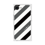 プレミアムスクエアケース［ Big Stripe - Black × Gray ］