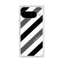 プレミアムスクエアケース［ Big Stripe - Black × Gray ］