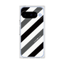 プレミアムスクエアケース［ Big Stripe - Black × Gray ］