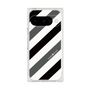 プレミアムスクエアケース［ Big Stripe - Black × Gray ］