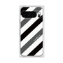 プレミアムスクエアケース［ Big Stripe - Black × Gray ］