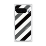 プレミアムスクエアケース［ Big Stripe - Black × Gray ］