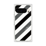 プレミアムスクエアケース［ Big Stripe - Black × Gray ］