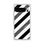 プレミアムスクエアケース［ Big Stripe - Black × Gray ］
